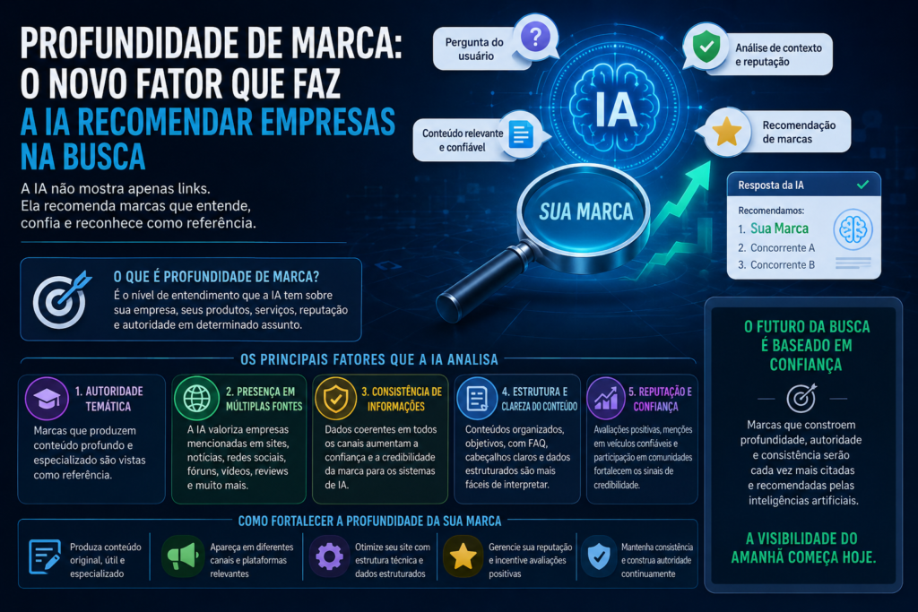 SEO e Profundidade de Marca: O Novo Fator que Faz a IA Recomendar Empresas